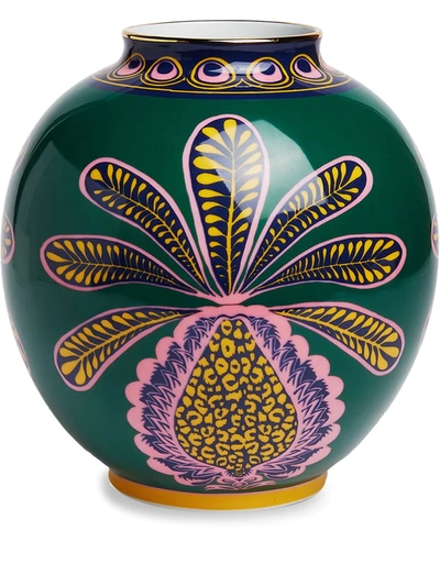 Shop La Doublej Bubble Pineapple Vase (23cm) In Green