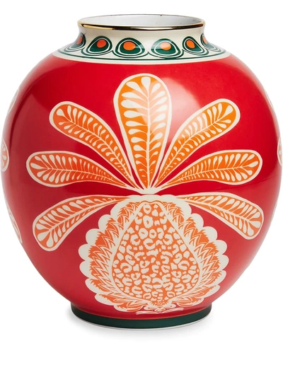 Shop La Doublej Bubble Vase (23cm) In Red