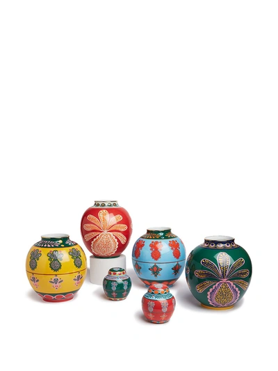 La Doublej X Ancap Medium Bubble Vase – Big Pineapple Bordeaux In Red