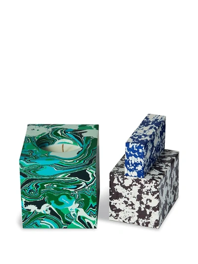 Shop Tom Dixon Swirl Stack Scented Candle In Green
