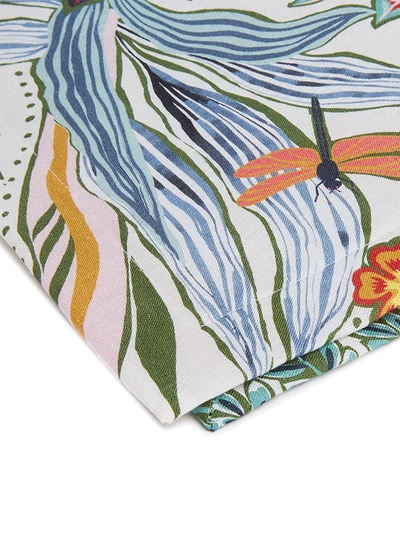 La Doublej Botanical Print Tablemats (set Of 2) In White