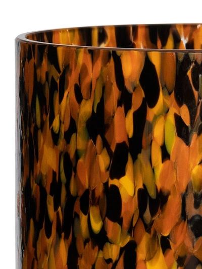 Shop Stories Of Italy Macchia Leopard Vase (15cm) In Black