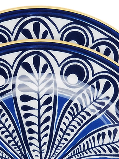 La Doublej Dessert Plates Set Of 2 In Blue