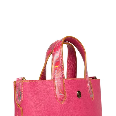 Shop Cuoiofficine Lavinia In Fuchsia