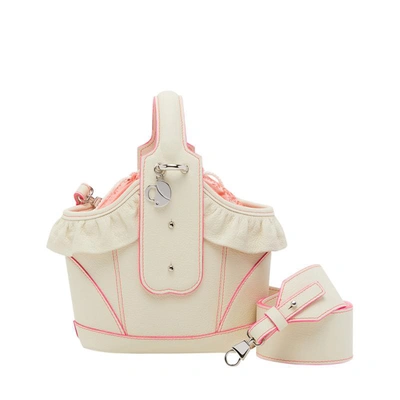 Shop Chiara Daverio Mirandola In White And Fuchsia