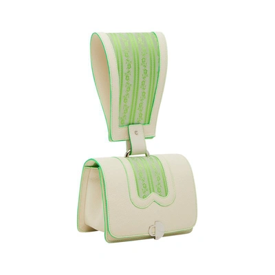 Shop Chiara Daverio Glo Glon In White And Green