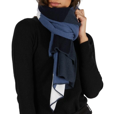 Shop Barna Cashmere Quadri In Blue