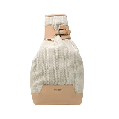 Shop Athison Veglia In Cream And Light Brown