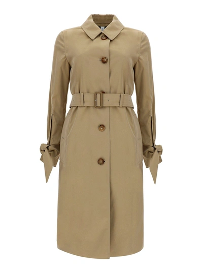 Shop Burberry Claygate Car Coat In Beige