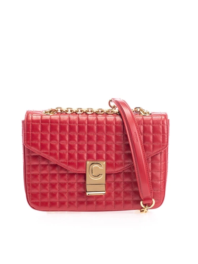 Shop Celine Medium C Bag In Red