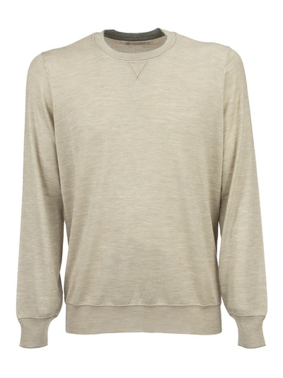 Shop Brunello Cucinelli Cashmere And Silk Sweatshirt-style Jumper In Light Beige