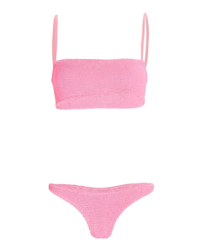 Shop Hunza G New Gigi Bikini Set In Pink
