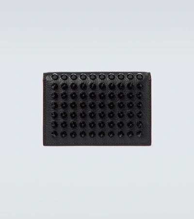 Shop Christian Louboutin M Sifnos Cardholder With Spikes In Black