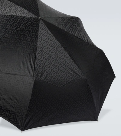 Shop Burberry Trafalgar Tb Ablaz Umbrella In Black