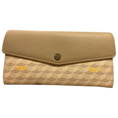 Pre-owned Fauré Le Page Cloth Wallet In Beige
