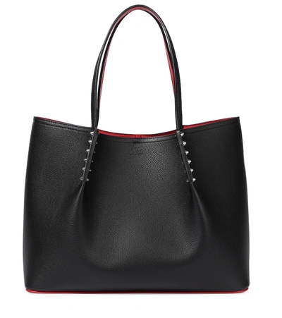 Shop Christian Louboutin Cabarock Large Leather Tote In Black