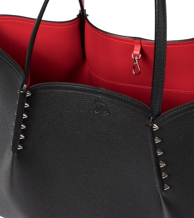 Shop Christian Louboutin Cabarock Large Leather Tote In Black