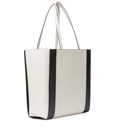 Shop Alexander Mcqueen Signature Medium Leather Shopper In White