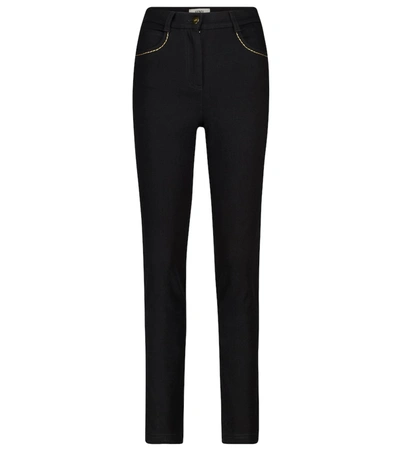 Shop Fendi High-rise Skinny Jeans In Black