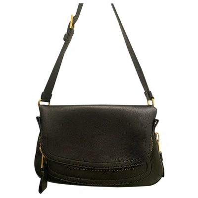 Pre-owned Tom Ford Jennifer Black Leather Handbag