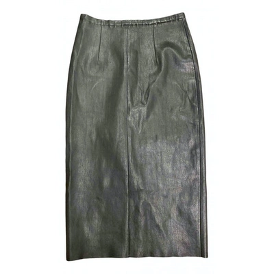Pre-owned Stouls Black Leather Skirt