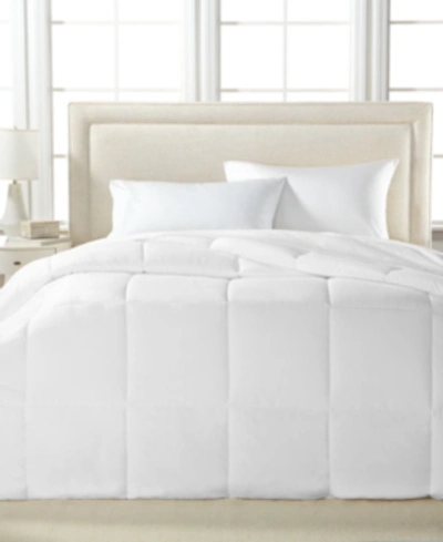Shop Royal Luxe Color Hypoallergenic Down Alternative Light Warmth Microfiber Comforter, Twin, Created For Macy's In White