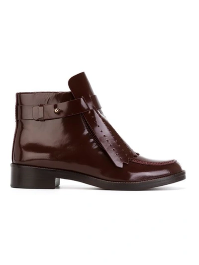 Tory Burch 'hyde' Boots In Maroon
