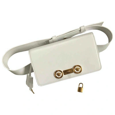 Pre-owned Versace White Leather Clutch Bag