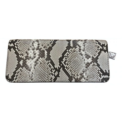 Pre-owned Tom Ford Beige Python Clutch Bag