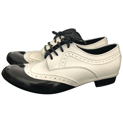 Pre-owned Melissa Lace Ups In White