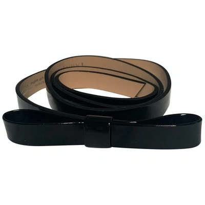 Pre-owned Tara Jarmon Black Patent Leather Belt