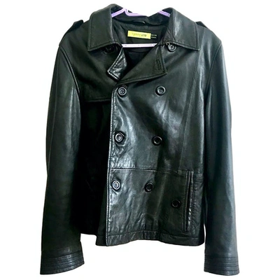 Pre-owned Topman Black Leather Jacket