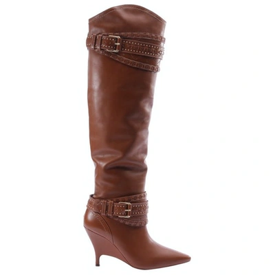 Pre-owned Zimmermann Leather Boots In Brown