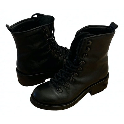 Pre-owned Royal Republiq Black Leather Boots