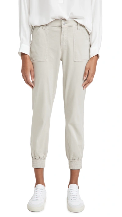 Shop J Brand Arkin Zip Ankle Joggers In Driftwood