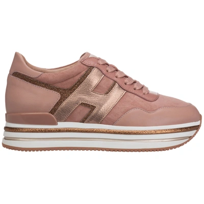 Shop Hogan Midi H222 Sneakers In Rosa