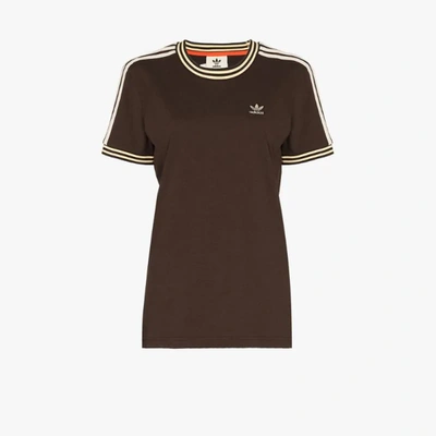 Shop Adidas Originals X Wales Bonner Logo T-shirt In Brown