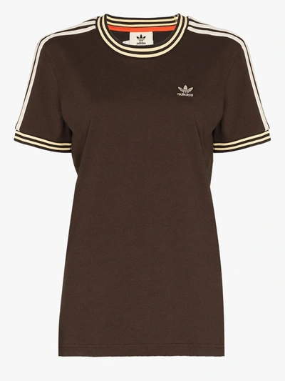 Shop Adidas Originals X Wales Bonner Logo T-shirt In Brown