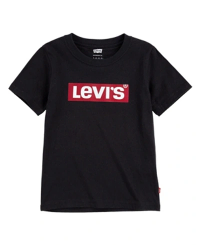 Shop Levi's Little Boys Logo T-shirt In Black
