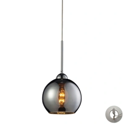 Elk Lighting Cassandra 1 Light Pendant In Polished Chrome In Chrome