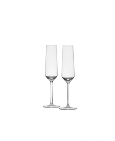 Shop Schott Zwiesel Tritan Pure Champagne Flute 7.1oz In Clear