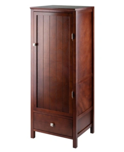 Shop Winsome Brooke Jelly Close Cupboard With Door And Drawer In Brown