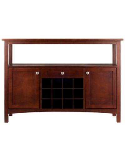 Shop Winsome Colby Buffet Cabinet In Brown