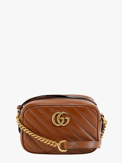 Shop Gucci Gg Marmont In Brown
