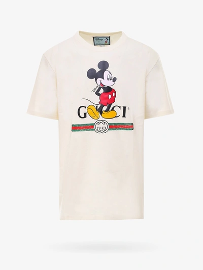 Shop Gucci T-shirt In Beige