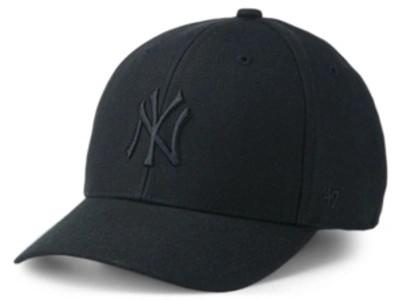 Shop 47 Brand New York Yankees Kids Black Black Mvp Cap