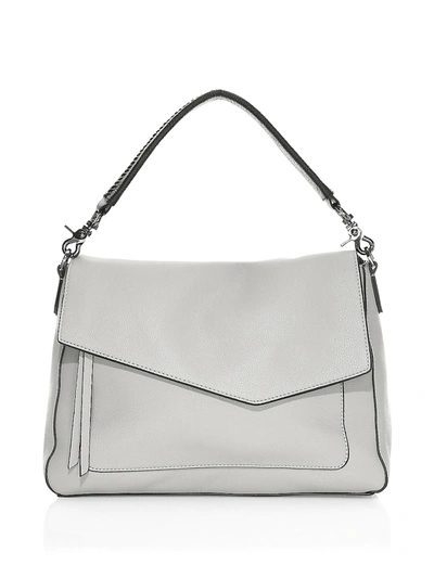 Shop Botkier Women's Cobble Hill Leather Shoulder Bag In Silver Grey