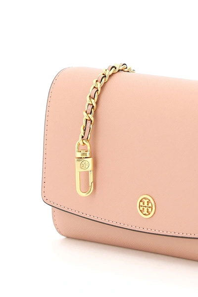 Shop Tory Burch Robinson Chain Clutch In Pink