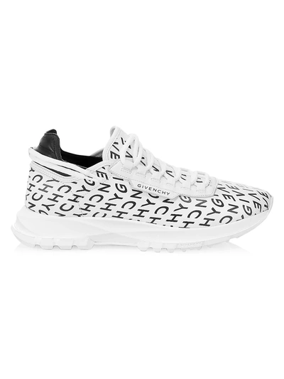 Shop Givenchy Spectre Logo Low-top Sneakers In White Black