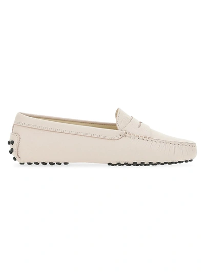 Shop Tod's Women's Gommino Leather Driving Loafers In Glove